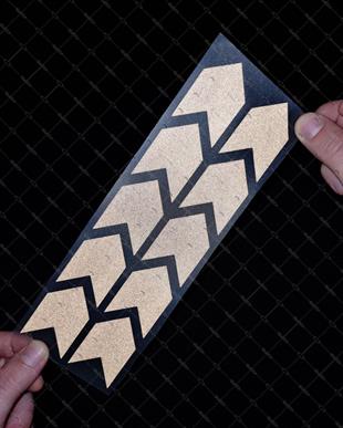 RFBK3 Siyah Reflektif Canta Serit Etiketi Ikili Set V1