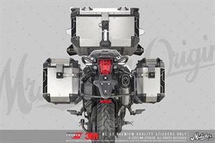 RFBK38 Siyah Reflektif Canta Serit Etiketi Ikili Set V3