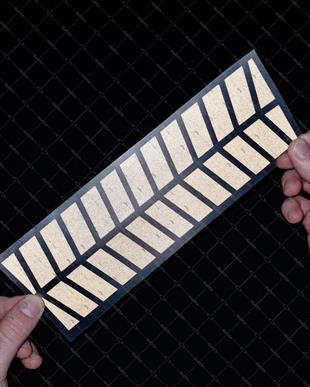 RFBK4 Siyah Reflektif Canta Serit Etiketi Ikili Set V2