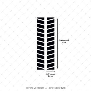 RFBK4 Siyah Reflektif Canta Serit Etiketi Ikili Set V2