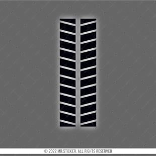 RFBK4 Siyah Reflektif Canta Serit Etiketi Ikili Set V2