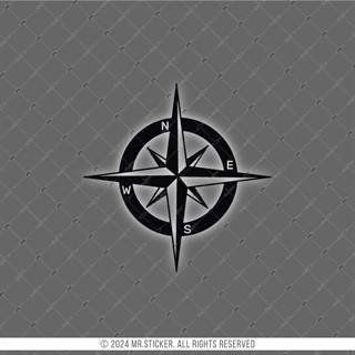 RFBK45 Siyah Reflektif Pusula Etiketi