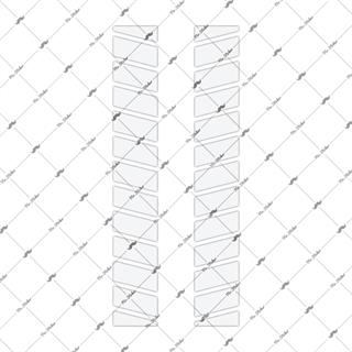 RFHLM128 Reflektif Canta Serit Etiketi Ikili Set