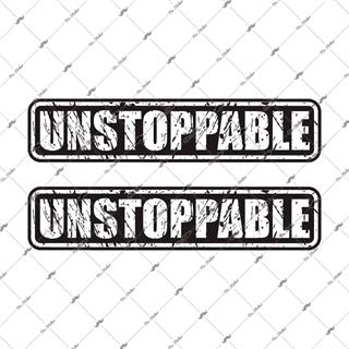 RFHLM134 Reflektif Durdurulamaz (Unstoppable) Yazili Etiket 2li Set