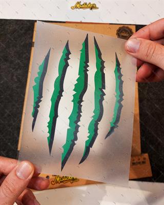 RFHLM135 Reflektif Pence Yarik Izi Etiketi