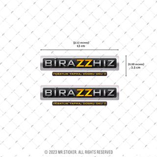 RFHLM163 Reflektif Biraz Hiz Yazili Etiket 2li Set