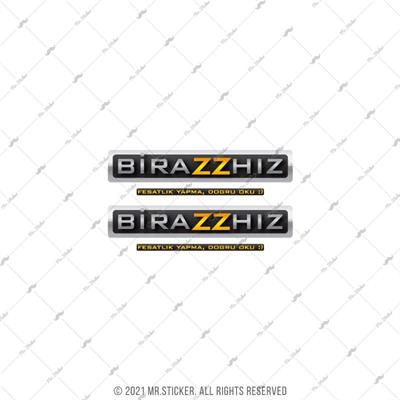 RFHLM163 Reflektif Biraz Hiz Yazili Etiket 2li Set