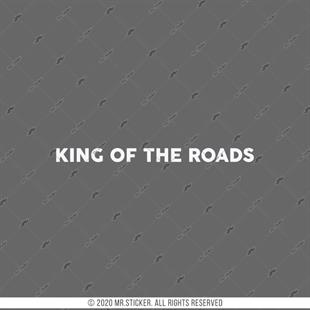 RFHLM186 Reflektif Yollarin Krali Yazili Kask Vizoru Etiketi