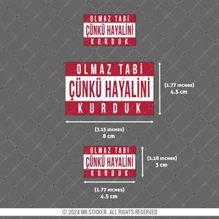 RFHLM192 Reflektif Olmaz Tabi Yazili Etiket Seti