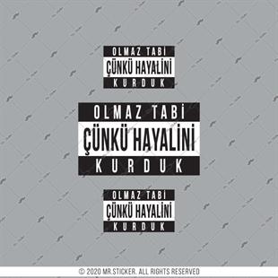 RFHLM192 Reflektif Olmaz Tabi Yazili Etiket Seti