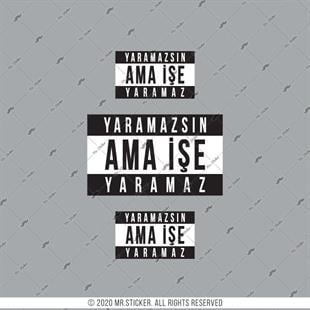 RFHLM196 Reflektif Ise Yaramazsin Yazili Etiket Seti