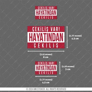 RFHLM198 Reflektif Cekilis Var Yazili Etiket Seti