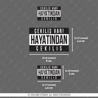 RFHLM198 Reflektif Cekilis Var Yazili Etiket Seti