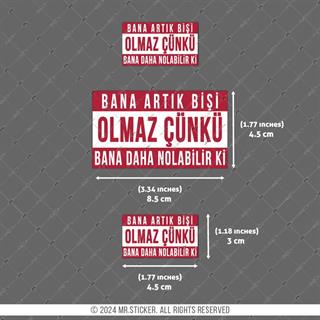 RFHLM199 Reflektif Bana Bisi Olmaz Yazili Etiket Seti