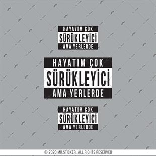 RFHLM203 Reflektif Hayatim Cok Surukleyici Yazili Etiket Seti