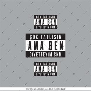 RFHLM206 Reflektif Cok Tatlısın Yazili Etiket Seti