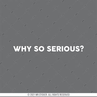 RFHLM221 Reflektif Why So Serious Yazili Kask Vizoru Etiketi