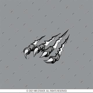 RFHLM233 Reflektif Pence İzi Etiketi Beyaz Gri Renk