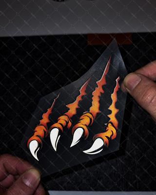 RFHLM235 Reflektif Pence İzi Etiketi Kan Kirmizi Renk