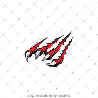 RFHLM235 Reflektif Pence İzi Etiketi Kan Kirmizi Renk