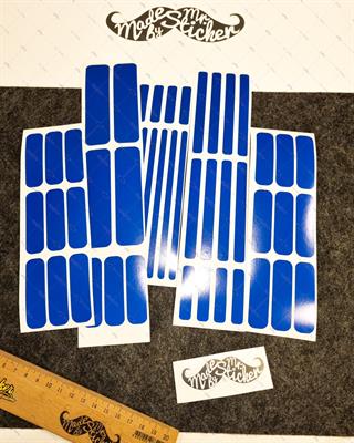 RFHLM264 Reflektif Mavi Serit Seti 47 Parca