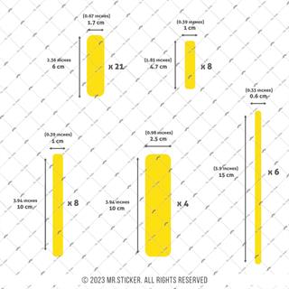RFHLM265 Reflektif Sarı Serit Seti 47 Parca