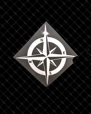 RFHLM272 Reflektif Pusula Etiketi Beyaz Renk