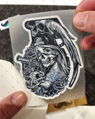 RFHLM280 Reflektif Gengsta Motifli Bomba Etiketi