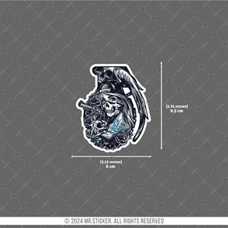 RFHLM280 Reflektif Gengsta Motifli Bomba Etiketi