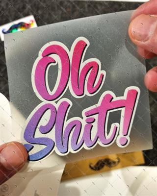 RFHLM282 Reflektif Oh Shit Yazılı Etiket