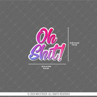 RFHLM282 Reflektif Oh Shit Yazılı Etiket
