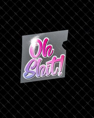 RFHLM282 Reflektif Oh Shit Yazılı Etiket