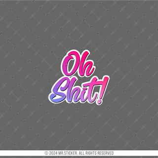 RFHLM282 Reflektif Oh Shit Yazılı Etiket