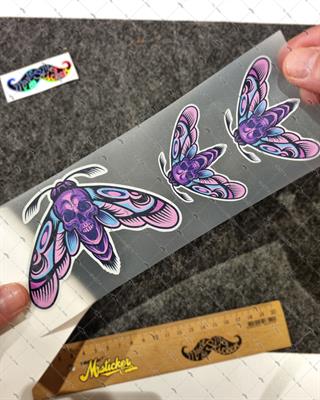 RFHLM285 Reflektif Kurukafalı Güve Etiketi  3 lü Set