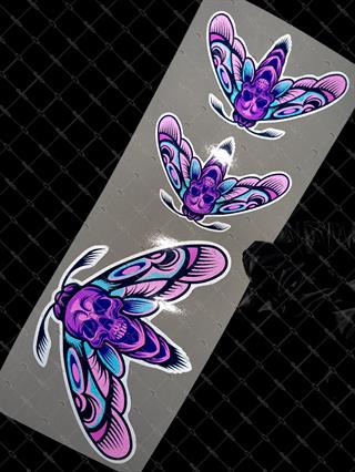 RFHLM285 Reflektif Kurukafalı Güve Etiketi  3 lü Set