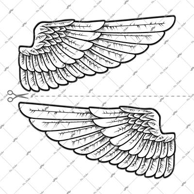 RFHLM48 Reflektif Kanat Etiketi Seti - Sol Sag Simetrik Set