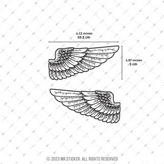 RFHLM48 Reflektif Kanat Etiketi Seti - Sol Sag Simetrik Set