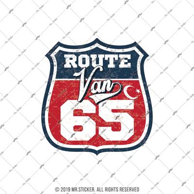 ROUP77 Route Van 65 Etiketi
