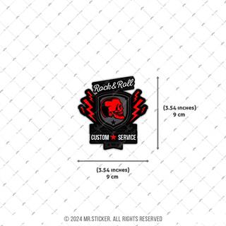 SKL12 Custom Servis Kurukafa Etiketi