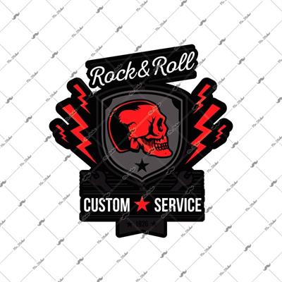 SKL12 Custom Servis Kurukafa Etiketi