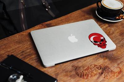 SKL32 Cilgin Turk Kurukafa Etiketi