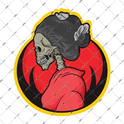 SKL40 Kimonolu Kurukafa Etiketi