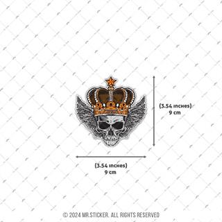 SKL41 Kanatli Kral Kurukafa Etiketi