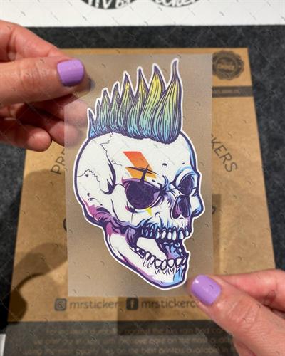 SKL44 Punk Kurukafa Etiketi