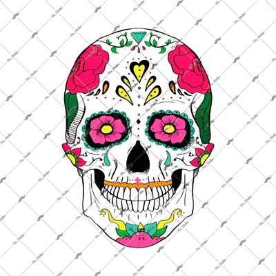 SKL6 Sugar Skull Kurukafa Etiketi