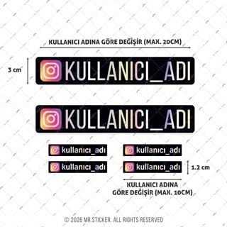 SMINS31 Hologram Instagram Seti  6 Parça