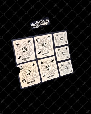 SMINS33 Reflektif QR Instagram Seti 7 Parça 