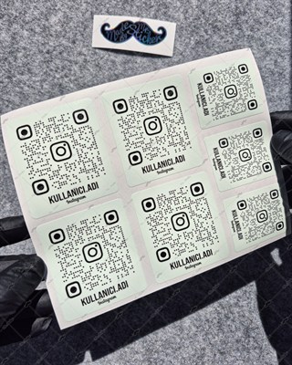 SMINS36 Karanlıkta Işıldayan QR Instagram Seti 7 Parça