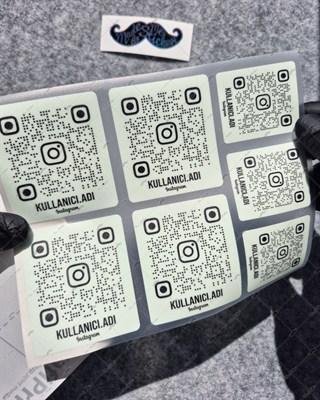 SMINS36 Karanlıkta Işıldayan QR Instagram Seti 7 Parça