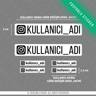 SMINS37 Karanlıkta Işıldayan Instagram Seti 6 Parça